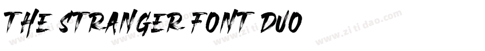 THE STRANGER FONT DUO字体转换